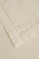 HEMSTITCHED COTTON TABLECLOTH