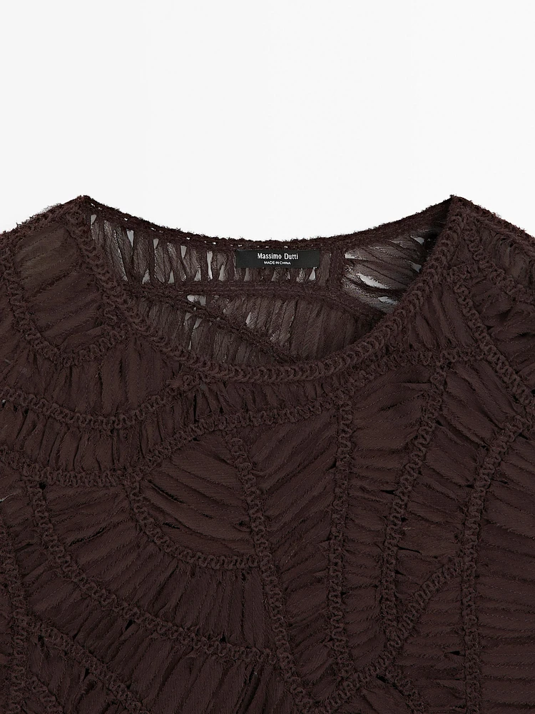 Top crochet ajouré