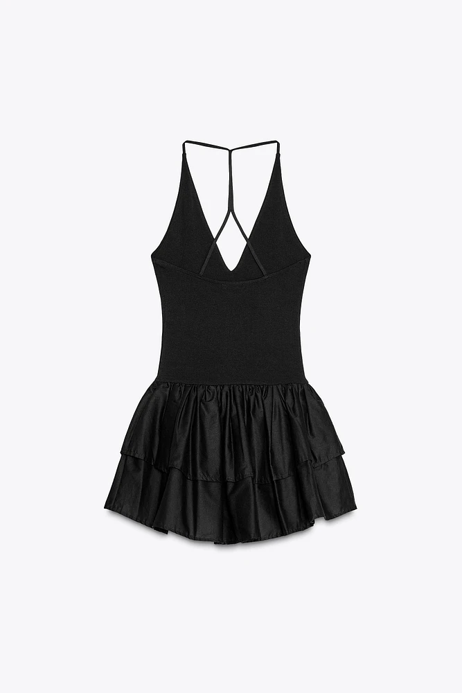 COMBINATION HALTER DRESS