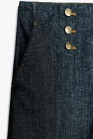 PANTALON JUPE-CULOTTE BOUTONS