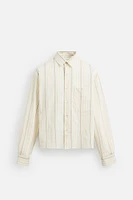 CHEMISE RAYURES CONTRASTÉES