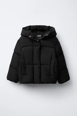 HOODED QUILTED JACKET