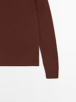 Pull col rond 100 % cachemire