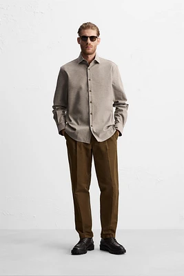 TEXTURED COTTON SHIRT