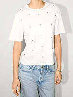 T-shirt oversize avec œillets