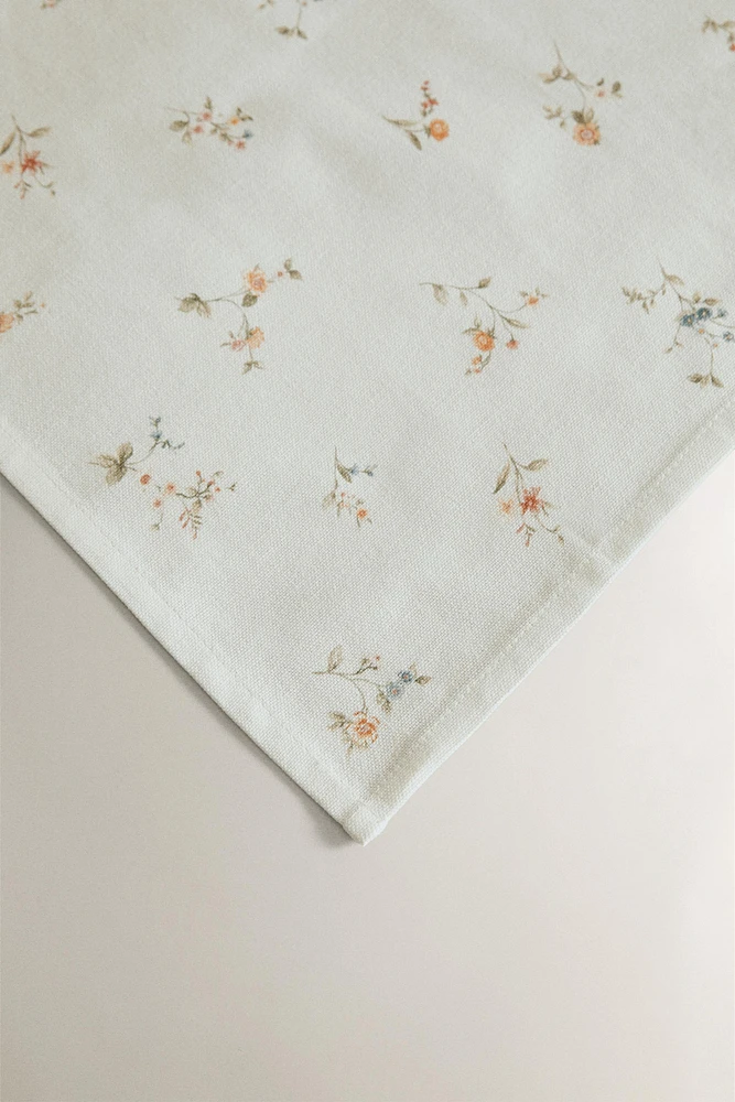 SERVIETTE DE TABLE IMPRIMÉ PETITE FLEUR (LOT DE 2)
