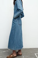 ROBE Z1975 MI-LONGUE EN JEAN