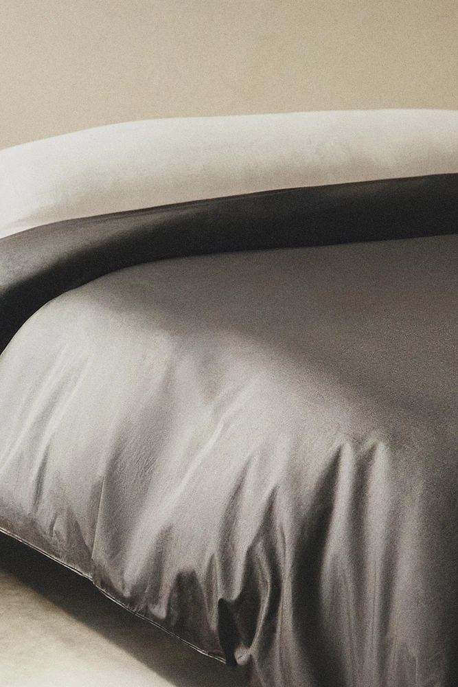 PERCALE COTTON DUVET COVER ( THREAD COUNT