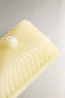 DECORATIVE BUTTER DISH CANDLE