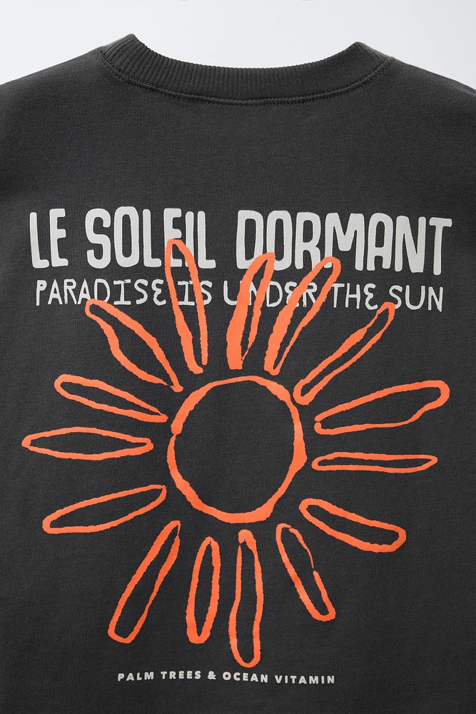T-SHIRT IMPRIMÉ TEXTE SOL