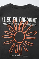 T-SHIRT IMPRIMÉ TEXTE SOL