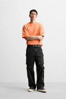 T-SHIRT RELAXED FIT DÉLAVÉ SPRAY