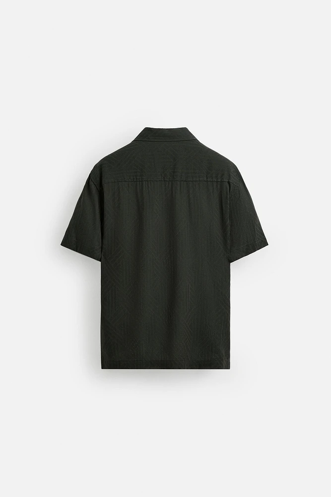 CHEMISE JACQUARD RAYURES