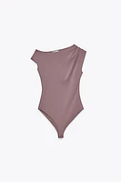 DRAPED FITTED BODYSUIT
