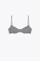 HAUT DE BIKINI À ARMATURES RAYURES