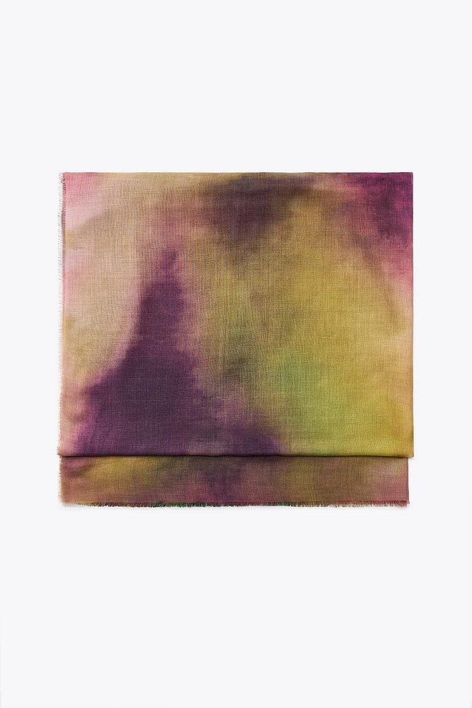 MODAL TIE-DYE PRINTED SCARF