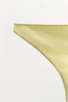 TANGA POINTELLE LACET SATINÉ