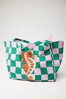 GRAPHIC WOVEN SHOPPER