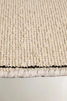 RECTANGULAR BOUCLÉ WOOL AREA RUG