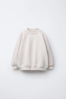 PLAIN CUT-OUT SWEATSHIRT