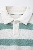 POLO EN MAILLE RAYURES