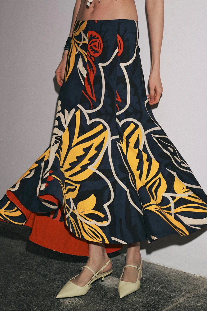 ZW COLLECTION PRINTED SKIRT