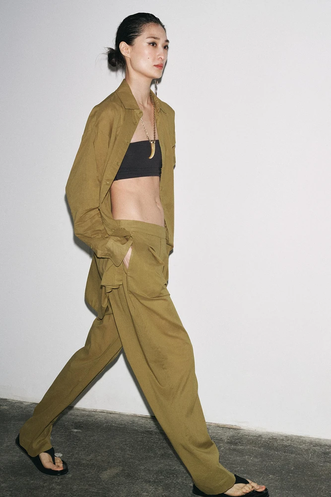 PANTALON À PINCES COLLECTION ZW