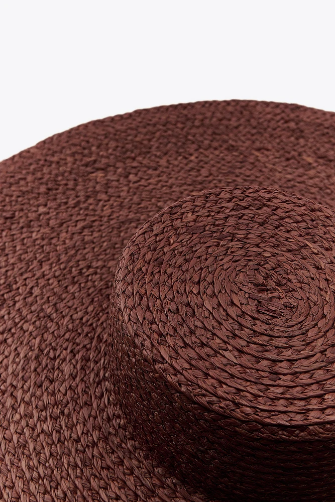 RAFFIA PICTURE HAT