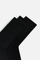 THREE-PACK OF MERCERIZED SOCKS