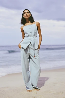 PANTALON DROIT TAILLE HAUTE