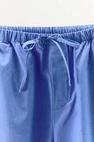 POPLIN PAJAMA PANTS