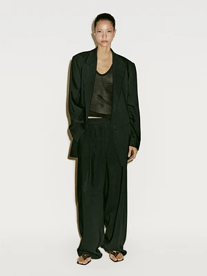 Pantalon de costume à pince en lin - Limited Edition