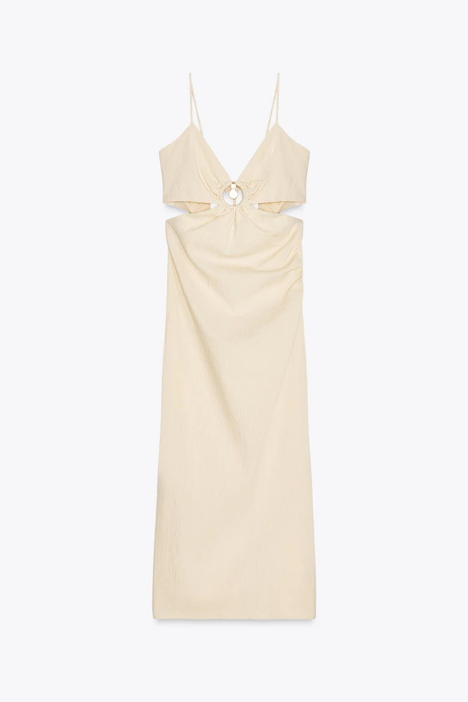 ROBE MI-LONGUE RUSTIQUE AJOURÉE