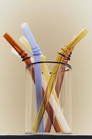 SET OF BOROSILICATE GLASS STRAWS