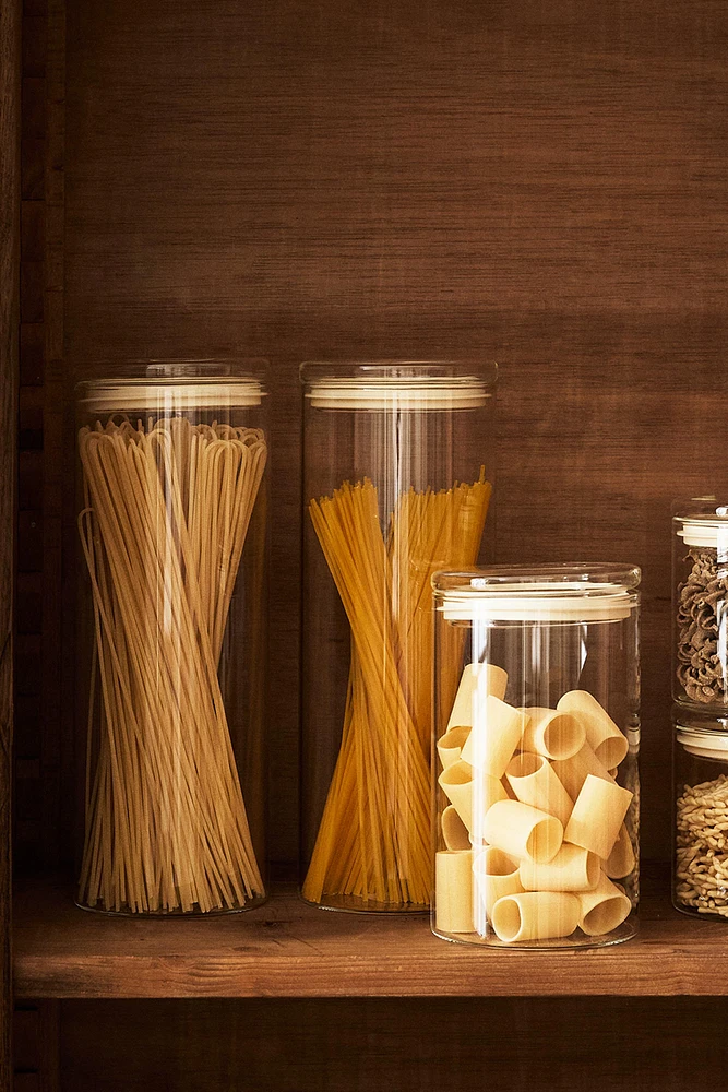 BOROSILICATE GLASS STORAGE JAR