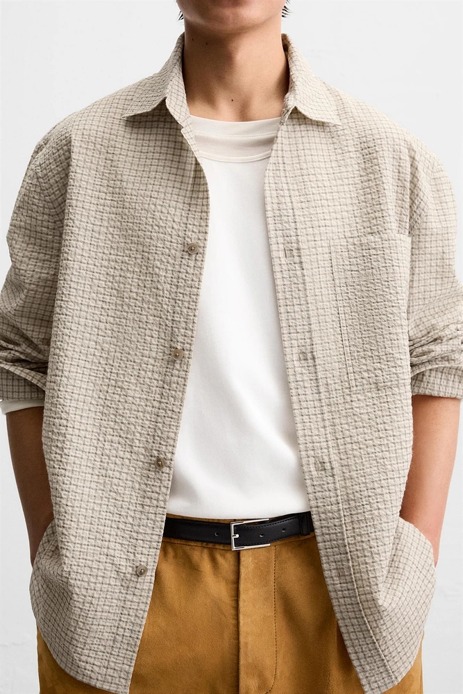 TEXTURED JACQUARD SHIRT