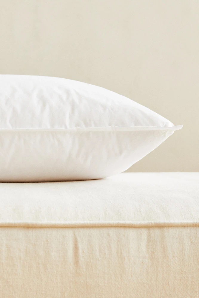 COUSSIN DE GARNISSAGE EN PLUMES HOUSSE COTON
