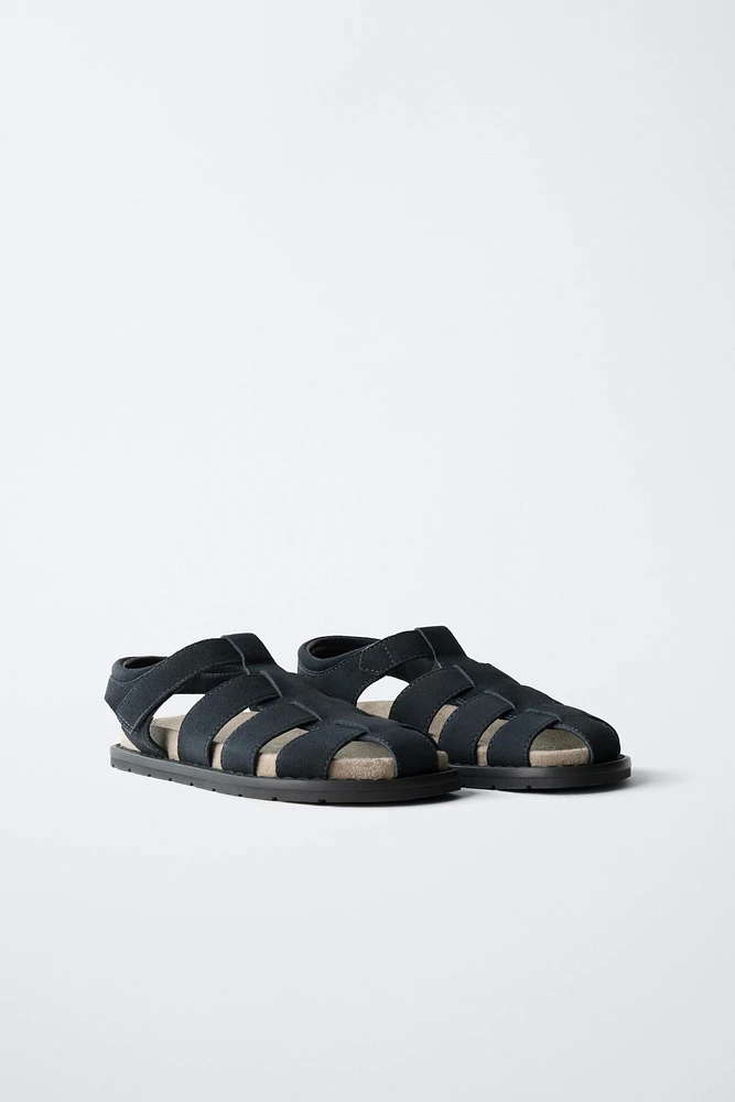 SANDALES STYLE PÊCHEUR PLAGE EN CUIR