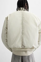 WATER REPELLENT PUFFER BOMBER JACKET