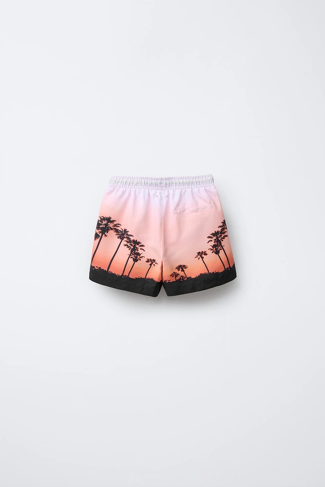 6-14 YEARS/ PHOTOGRAPHIC SWIM SHORTS