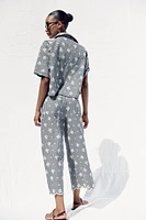 CHEMISE À CARREAUX VICHY BRODÉE