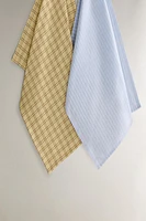 DYED THREAD KITCHEN TOWELS (SET OF 2)