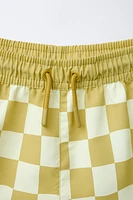 2-6 YEARS/ CHECKERBOARD SWIM SHORTS