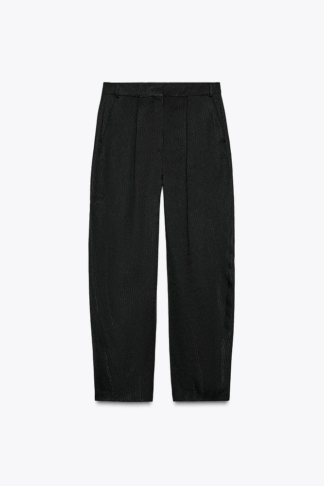 ZW COLLECTION JACQUARD PLEATED PANTS
