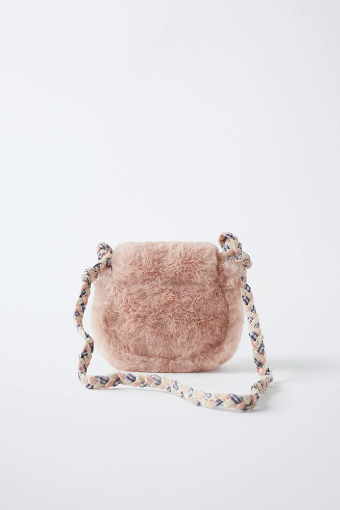 SOFT FAUX FUR CROSSBODY BAG