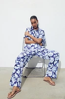 FLORAL PRINT PANTS