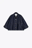 VESTE CAPE EN JEAN TRF