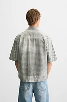 CHEMISE BOXY FIT À CARREAUX