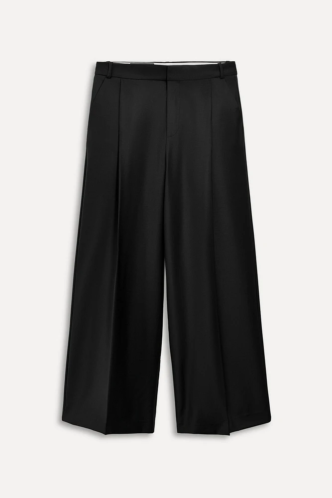 50TH ANNIVERSARY WOOL BLEND PLEATED PANTS