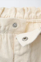 PANTALON EN SERGE PAPERBAG
